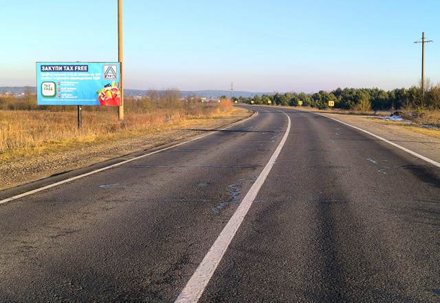 Щит 6x3, Кордон, на м. Яворів, м. Львів, 3000 м. від прикордонного посту, траса Львів - Краківець (М-10), поряд АЗК SHELL, на АЗК АМІК Щит 6x3, Кордон, на м. Яворів, м. Львів, 3000 м. від прикордонного посту, траса Львів - Краківець (М-10), поряд АЗК SHELL, на АЗК АМІК