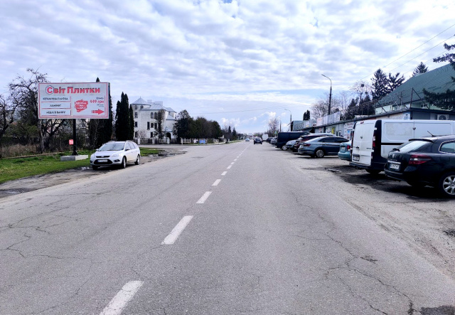 Щит 6x3, м. Буськ, вул. Львівська, 73, на центр, пішохідний перехід, поряд районна лікарня, зупинка гром. транспорту, великий базар Щит 6x3, м. Буськ, вул. Львівська, 73, на центр, пішохідний перехід, поряд районна лікарня, зупинка гром. транспорту, великий базар