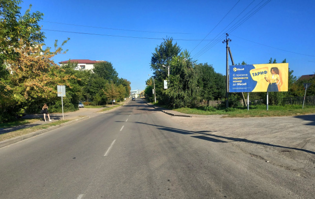 Щит 6x3,  м. Жовква, вул. Львівська, 47А (фонд занятості, зупинка, торг.центр "Росана")