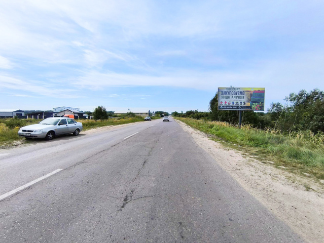 Щит 6x3,  Рясне - Руське, весь рух з м. Брюховичі на м. Львів, на кордон з респ. Польща (Краковець - Корчова), на Bader Україна, великі промислові обєкти. 
