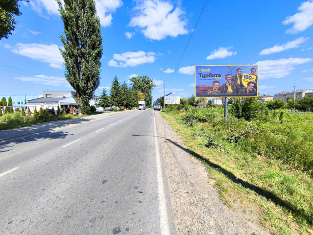 Щит 6x3,  м. Самбір, вул.Промислова 18, обїздна міста, весь транспорт на/з  м. Мостиська на/з м. Львів, найбільші промислові обєкти міста, гуртовні, автоплощадки, обмеження швидкості. 
