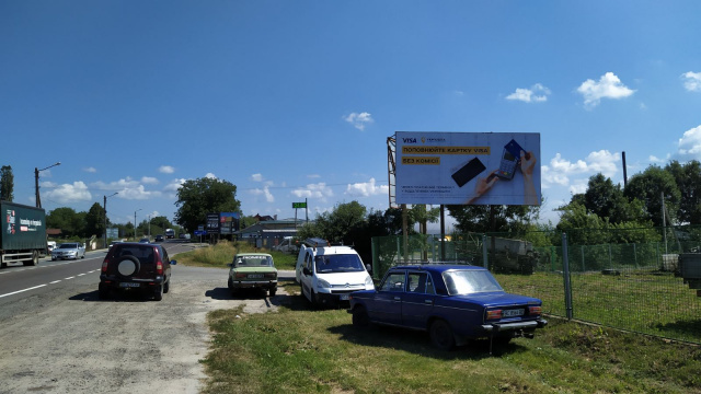 Щит 6x3,  м.Куликів, вїзд в місто з сторони мю Львів, на м. Жовква, м.Червоноград, м.Ковель, траса Львів- Рава-Руська (М-09), напроти АЗК ANP
